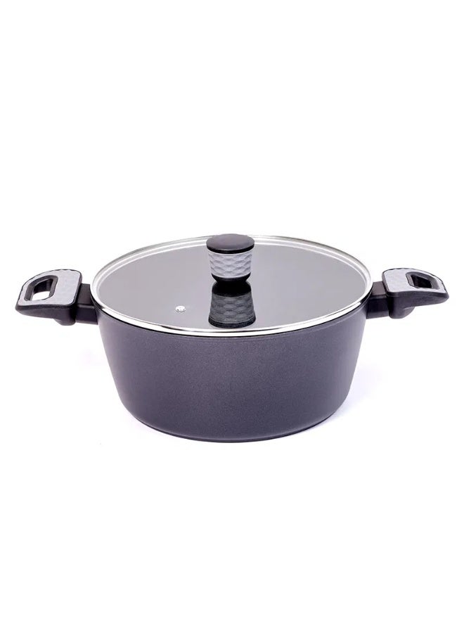Caldo Non-stick coated saucepan with glass lid size 28 - Image 1